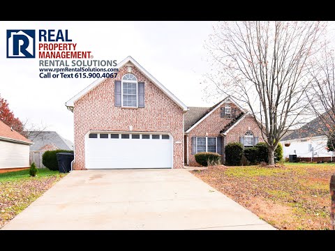 Wonderful 3 bd home off of Saint Andrews in Murfreesboro! Large bonus room! property video
