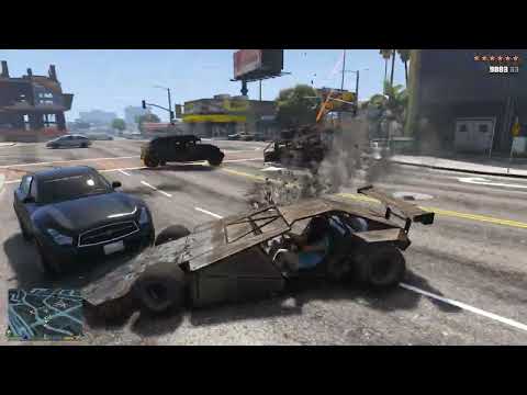 GTA 5 - Epic Ramp Buggy Rampage + Ten Star Escape