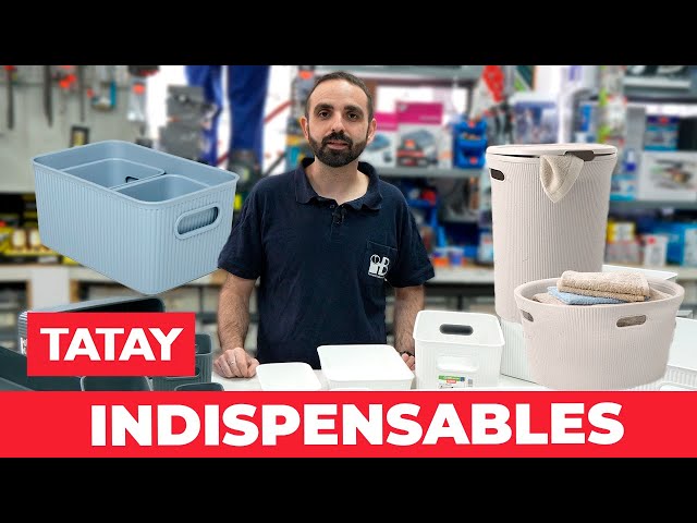 Vídeo relacionado con Tatay Tapa Cestas Almacenaje Plastico Baobab | Compatibilidad con Cajas Organizadoras 15L y 22L | Diseño Estable, Apilado Seguro | Plástico Reciclado Libre BPA | 30x39x0,7 cm, Gris