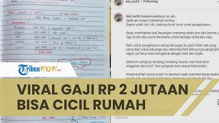 Kisah Viral Gaji Rp 2 Juta Bisa Cicil Rumah hingga Sedekah, Biasa Mengatur Uang sejak Awal Menikah