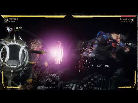 Mortal Kombat 11 Sonya 367 easy combo (1 bar 1 cb no fb)