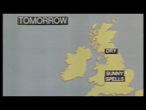 1982 BBC 1 News Headlines, Weather, and continuity