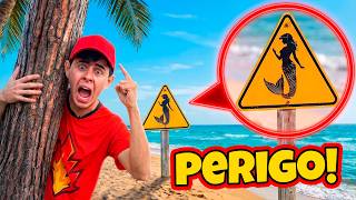 Se você ver esta Placa PARE! (NÃO ENTRE NA ÁGUA!)