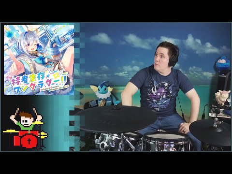 Reacting To Amane Kanata's  特者生存ワンダラダー!! On Drums!