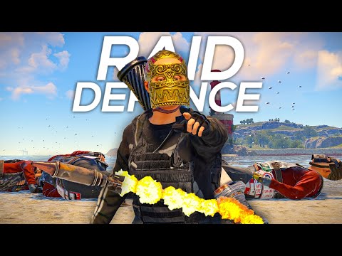 DUO RAID DEFENSE AGAINST A CLAN - Rust