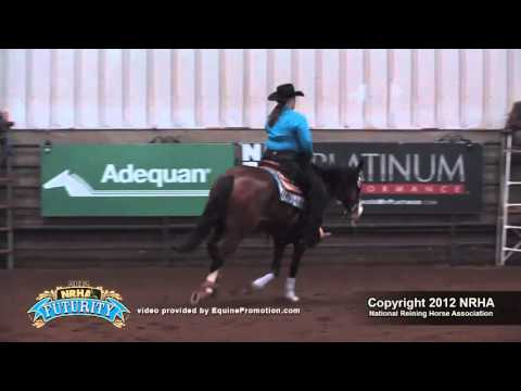 Dun It Gotta Gal ridden by Kayla Rae Hatfield - 2012 NRHA Futurity