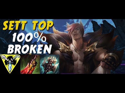 How to Win TOP Lane With SETT! 100% Broken  DESTROY TOP LANE - League of Legends - Gameplay