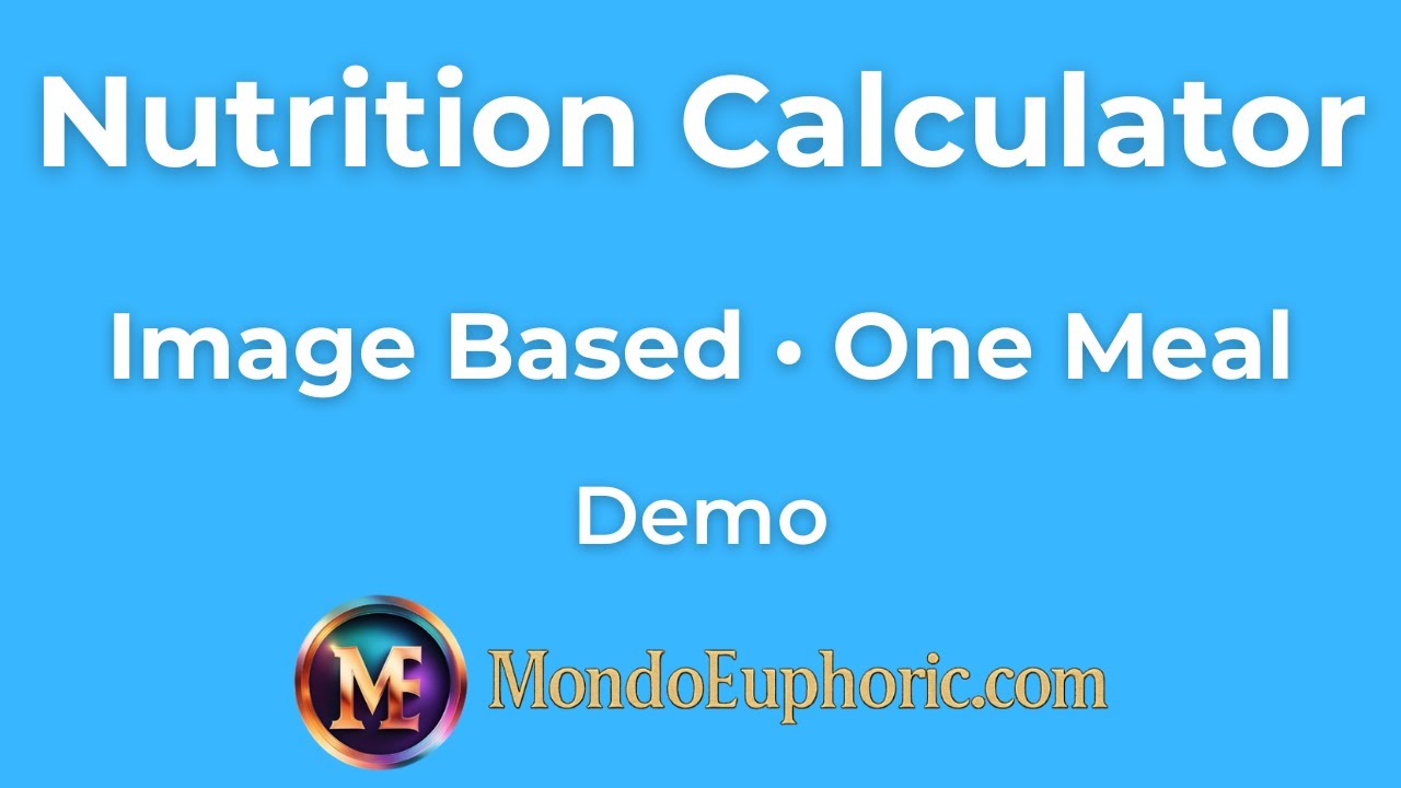 Nutrition Calculator and Recipe Nutrition Analyzer - Demo Video