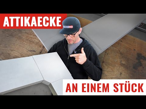 Attikaecke an einem Stück herstellen No.2 #Mauerabdeckung