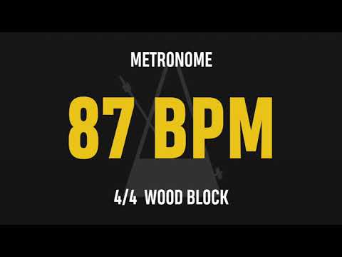 87 BPM 4/4 - Best Metronome (Sound : Wood block)