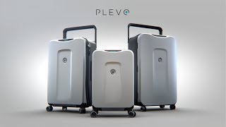 Plevo: The Runner - Smart Luggage Set (Blue)