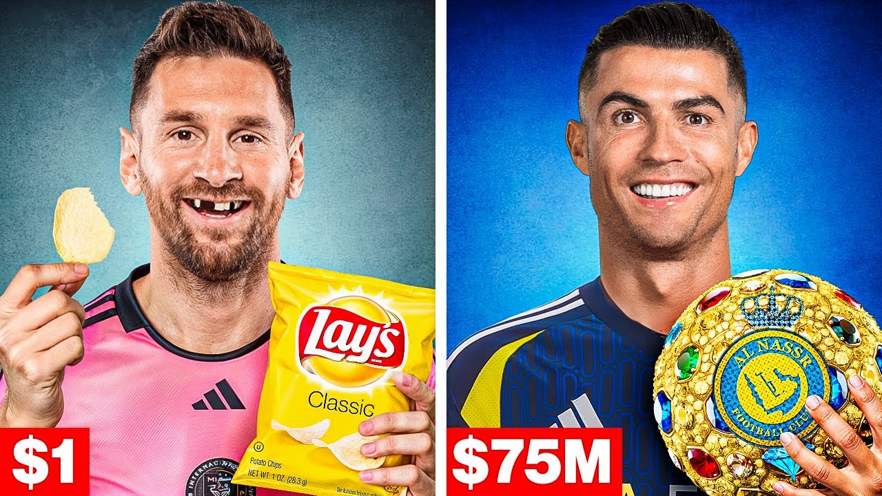 $1 VS $75,000,000 Things Football Players Bought