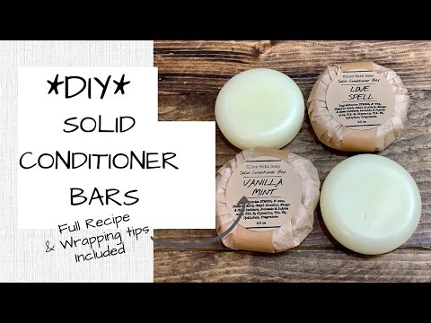 DIY How to Make Solid Hair CONDITIONER Bars - Full...