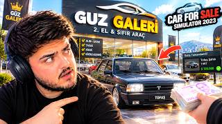 GALERİ AÇIP SIFIRDAN ZENGİN OLDUM ! CAR FOR SALE SIMULATOR (1.BÖLÜM)