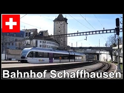 Schaffhausen Train Station / Züge in Schaffhausen, Schweiz 2018