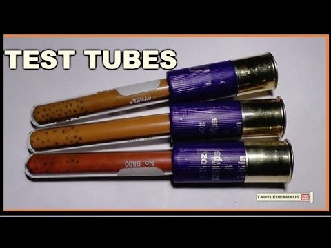 Glass TEST TUBE Shotgun Rounds