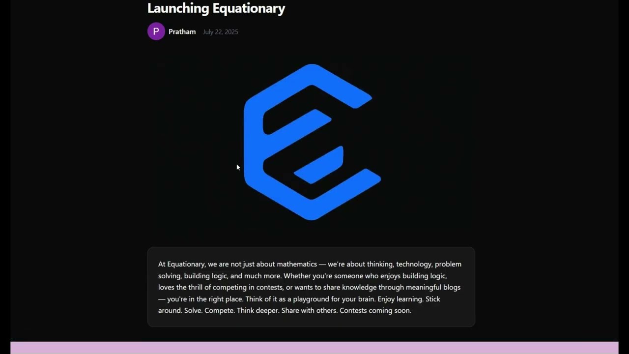 Equationary Project Live Preview