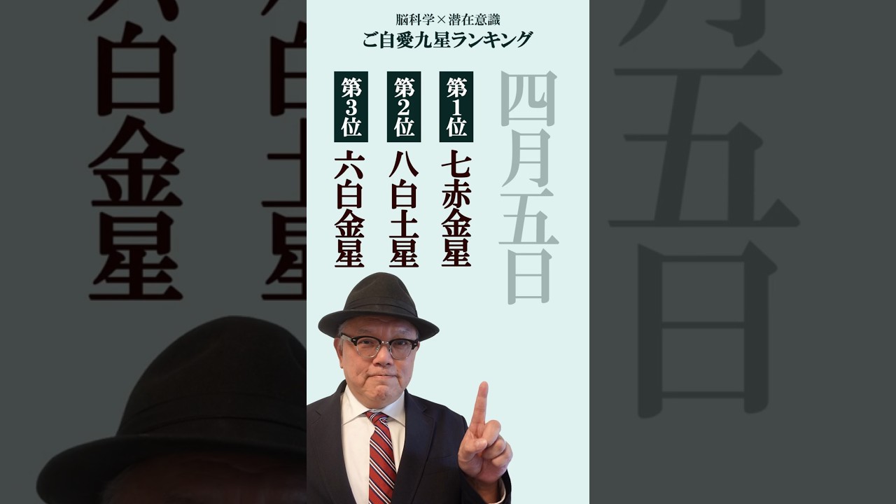 【4/5 今日の運勢】ご自愛九星ランキング｜1位は七赤金星