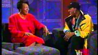 Maya Angelou and Arsenio Hall
