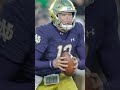 Notre Dame name starting QB in season opener vs Ohio State? #shorts