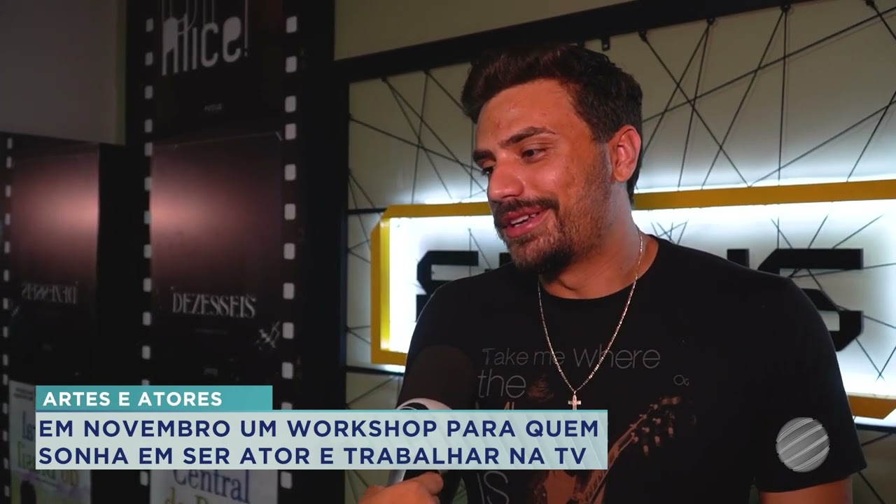 SERÁ REALIZADO EM NOVEMBRO UM WORKSHOP PARA QUEM SONHA EM SER ATOR E TRABALHAR NA TV