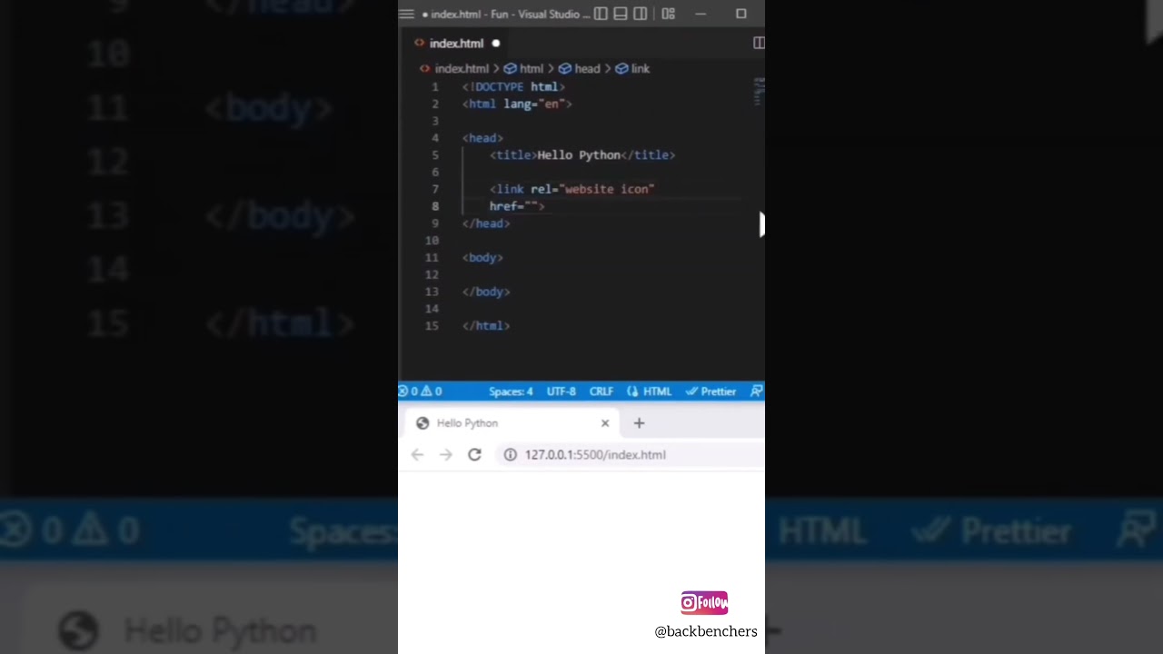 Add img on title in html