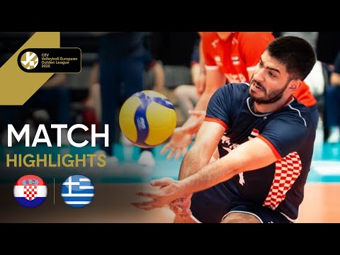  Highlights | Croatia vs. Greece - CEV Volleyball European Golden League 2025 | Men 