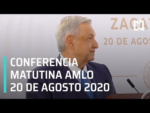 Conferencia matutina AMLO / 20 de agosto de 2020