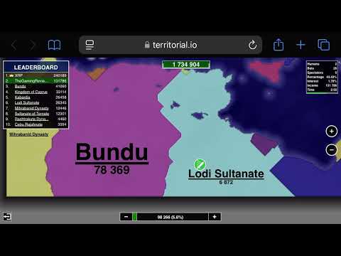 1v1 in a Europe map battle arena (Territorial.io)