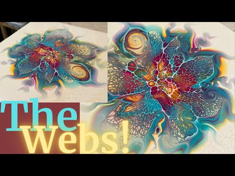 #254 EPIC Webbing Floating Bloom | Acrylic Pour Painting | Abstract | Fluid Painting