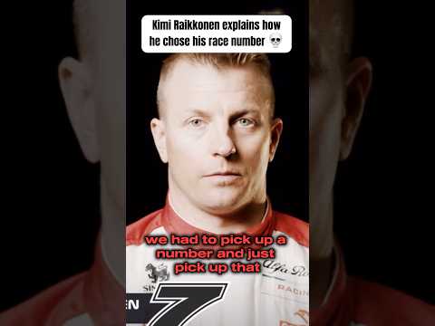 Kimi Raikkonen explains how he chose his race number 💀 #f1 #f1shorts