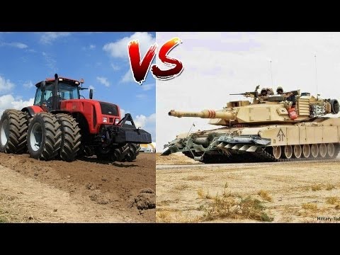 Танки, ставят на место Трактористов | Tank vs Tractor. Pulling.