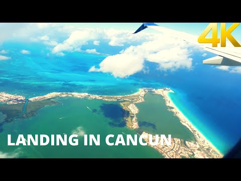Landing in Cancun International Airport
