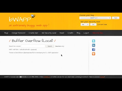 bWAPP Buffer Overflow local