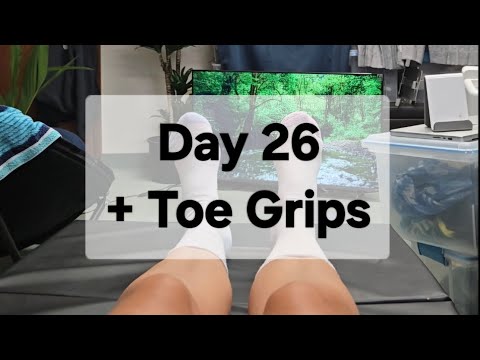 Day 26 adding in Toe Grips - Boosts Circulation in Feet and Legs | Lazy Stretch Routine 