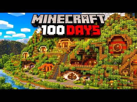 I Spent 100 Days Building a Hobbit Village in Minecraft