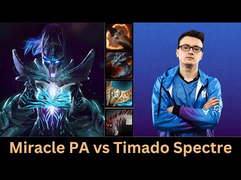 Miracle's Phantom Assassin vs. Timado's Spectre: Intense 60-Minute Clash! Timado Godlike!