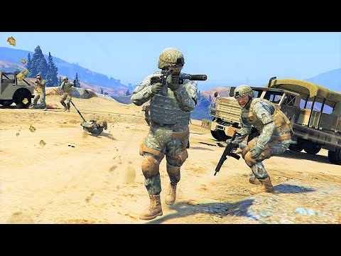 US Army vs Merryweather Security, The Professionals and Juggalos | GTA 5 NPC Wars 36