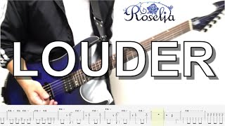 【TAB譜】Roselia - LOUDER (Guitar cover)