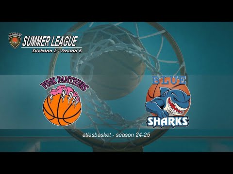 Atlasbasket-Summer League-Div 2 R5- PINK PANTHERS vs BLUE SHARKS - NEUROLIFE