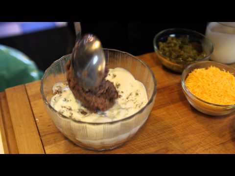 Layered Taco Dip With Ranch Dressing : Avocado, Salsas...