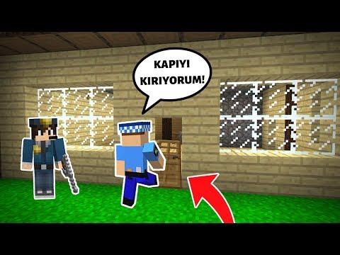 POLİSLER EVE BASKIN YAPIYOR! 😱 - Minecraft