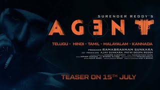 AGENT Teaser on 15th July | Akhil Akkineni  Mammootty | Surender Reddy | Hiphop Tamizha