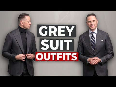 5 STYLISH Grey Suit Combinations | Wedding, Business,...