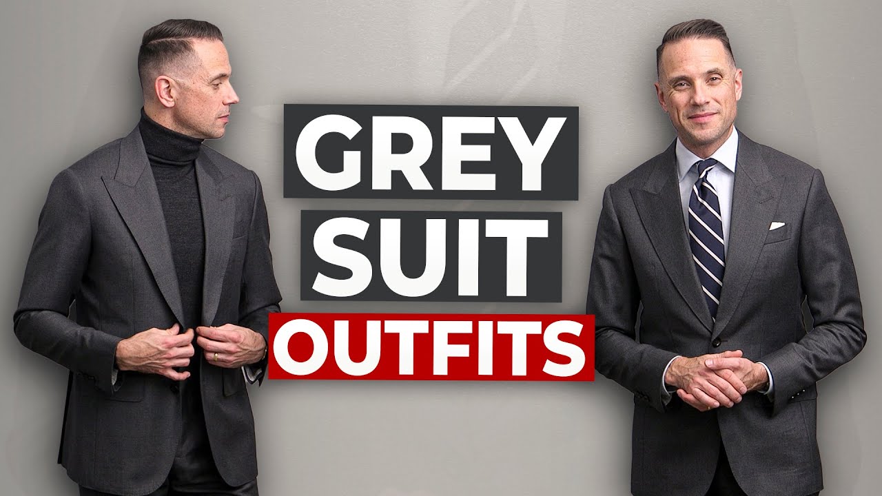 5 STYLISH Grey Suit Combinations | Wedding, Business, Semi-Formal