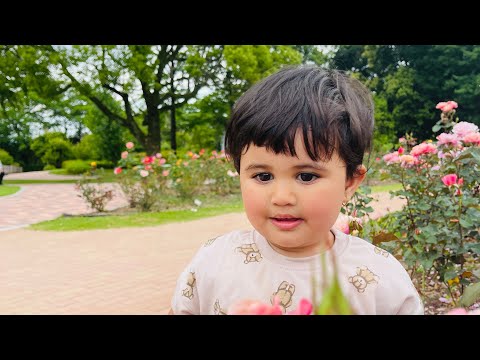 Aarushi’s first sea beach visit #todlers #18monthsold #princess #itoshima # japan