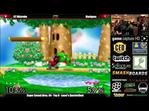 Super Smash Bros 64 Top 8 CT Wizzrobe vs Mariguas - Apex 2014 Tourmament
