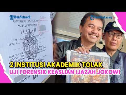2 INSTITUSI AKADEMIK TOLAK PERMINTAAN ROY SURYO CS PERIKSA KEASLIAN IJAZAH JOKOWI