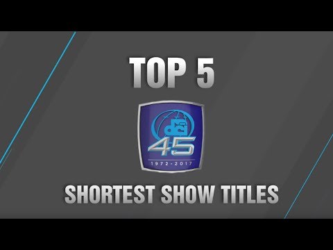 Shortest Show Titles | DCI's Top 5