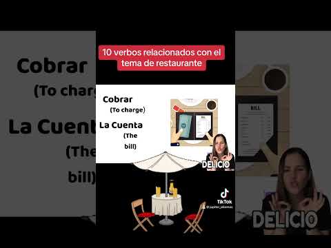 Spanish verbs for restaurant